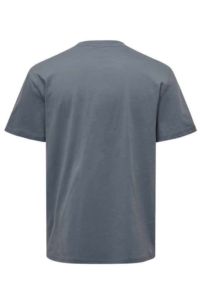 ONSMAX LIFE SS STITCH TEE NOOS 22025208 FLINT STONE